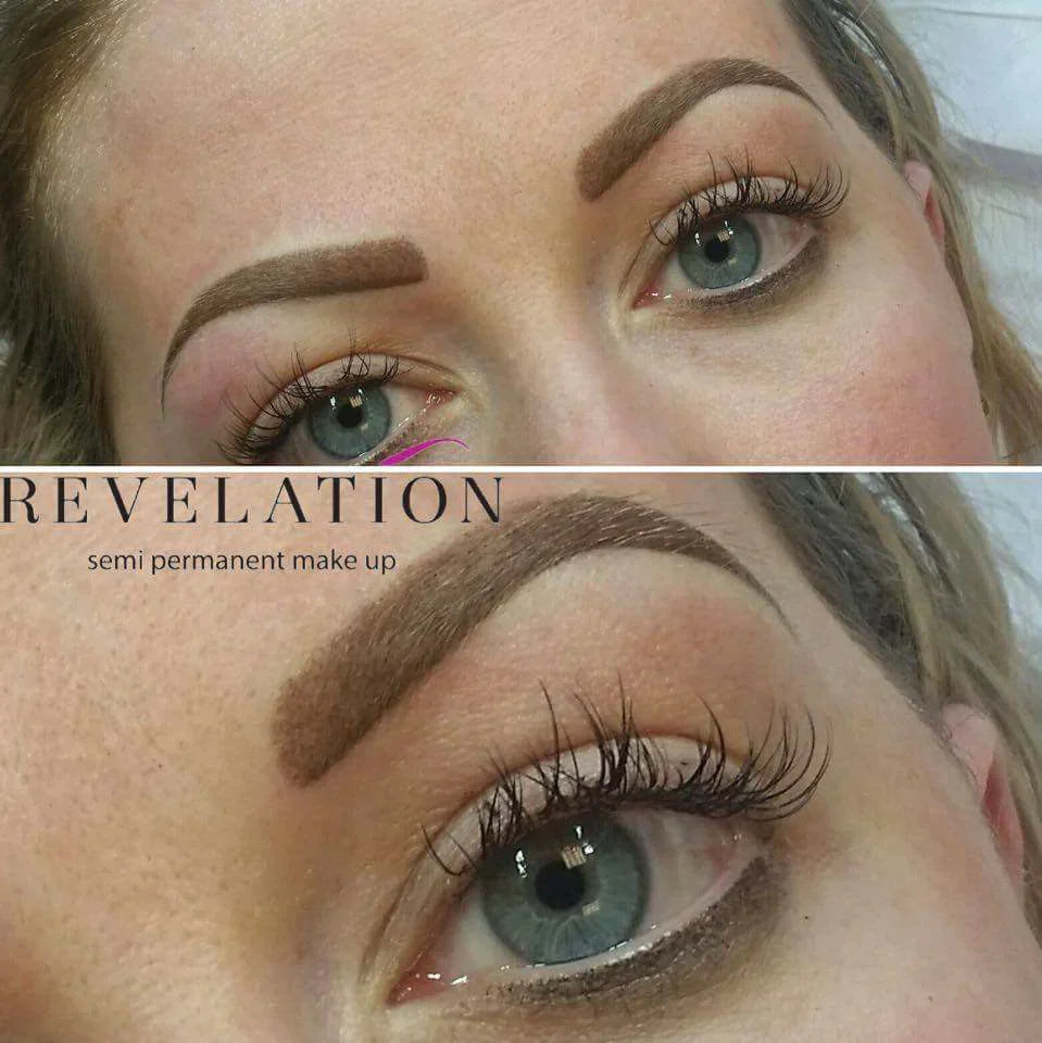 Hazelnut by Li Pigments, Li Aqua Pigment line, micropigmentation pigment, eyebrow pigment healed results 1