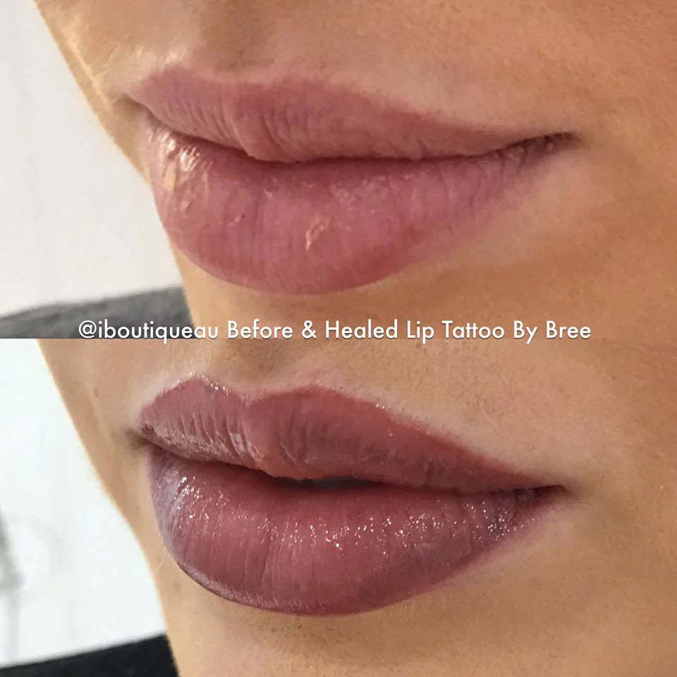 Country Mauve 15ml by Li Pigments, Li Aqua Pigment line, micropigmentation pigment, lip pigment healed results 2