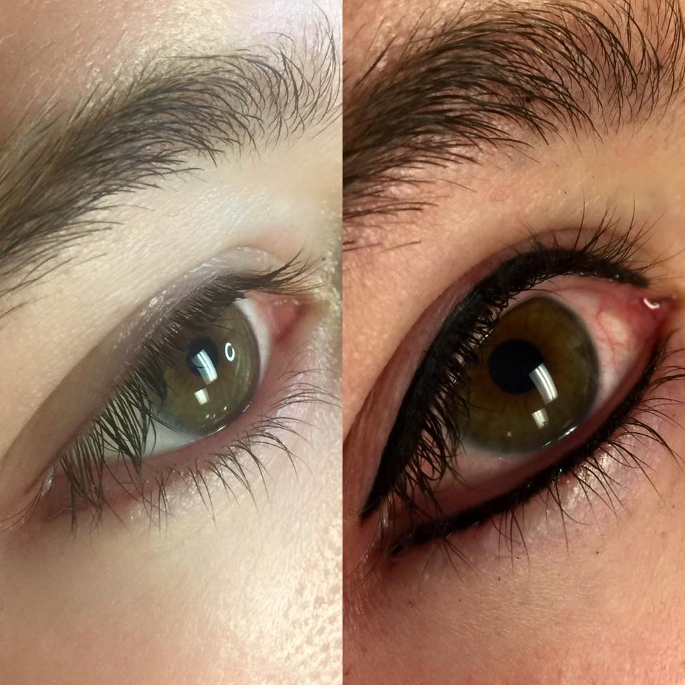 Onyx by Li Pigments, Li Aqua Pigment line, micropigmentation pigment, eyeliner pigment healed results - 1
