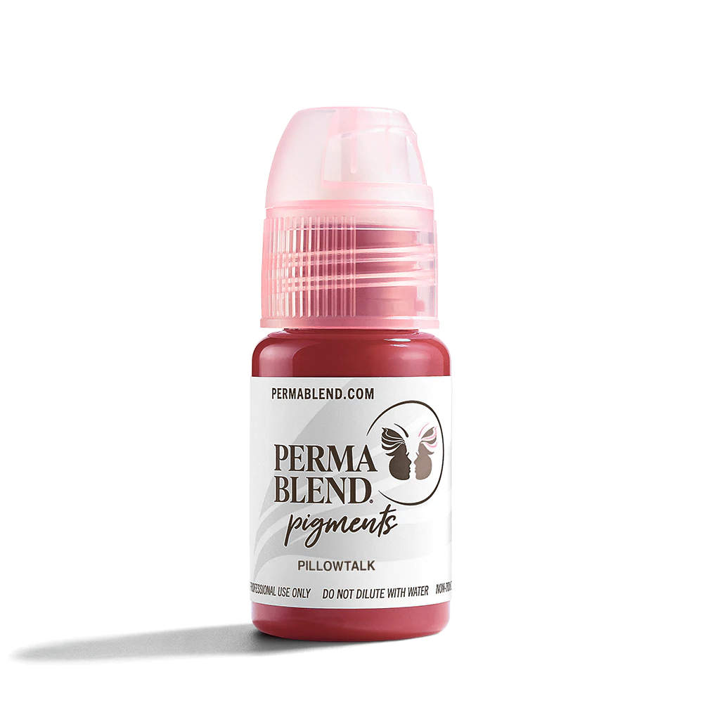 Pillow Talk Lip tattoo pigment by Perma Blend, Permanent makeup pigment, lip tattoo ink front view