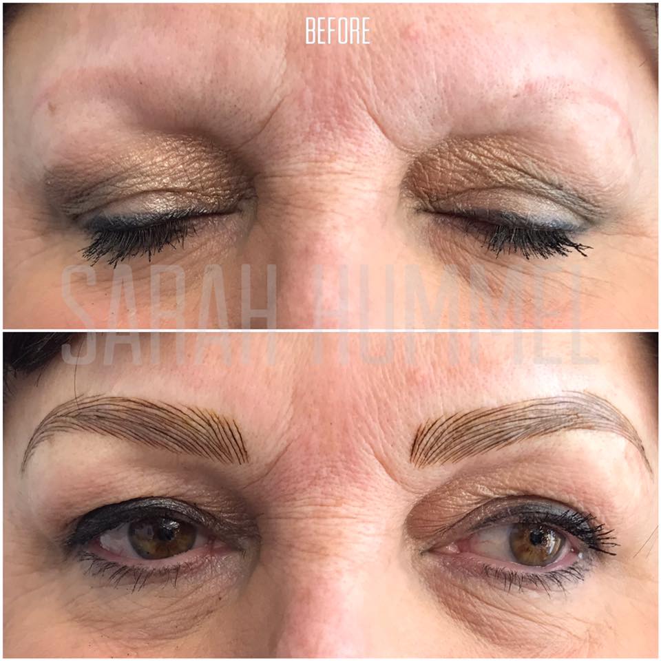 Rich Brown by Li Pigments, Li Aqua Pigment line, micropigmentation pigment, eyebrow pigment healed results 2