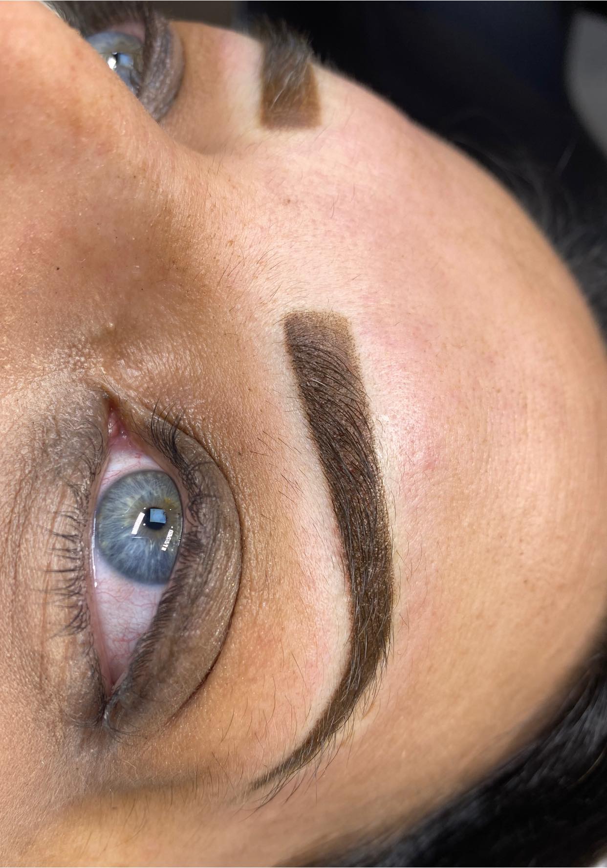 Rich Brown by Li Pigments, Li Aqua Pigment line, micropigmentation pigment, eyebrow pigment healed results