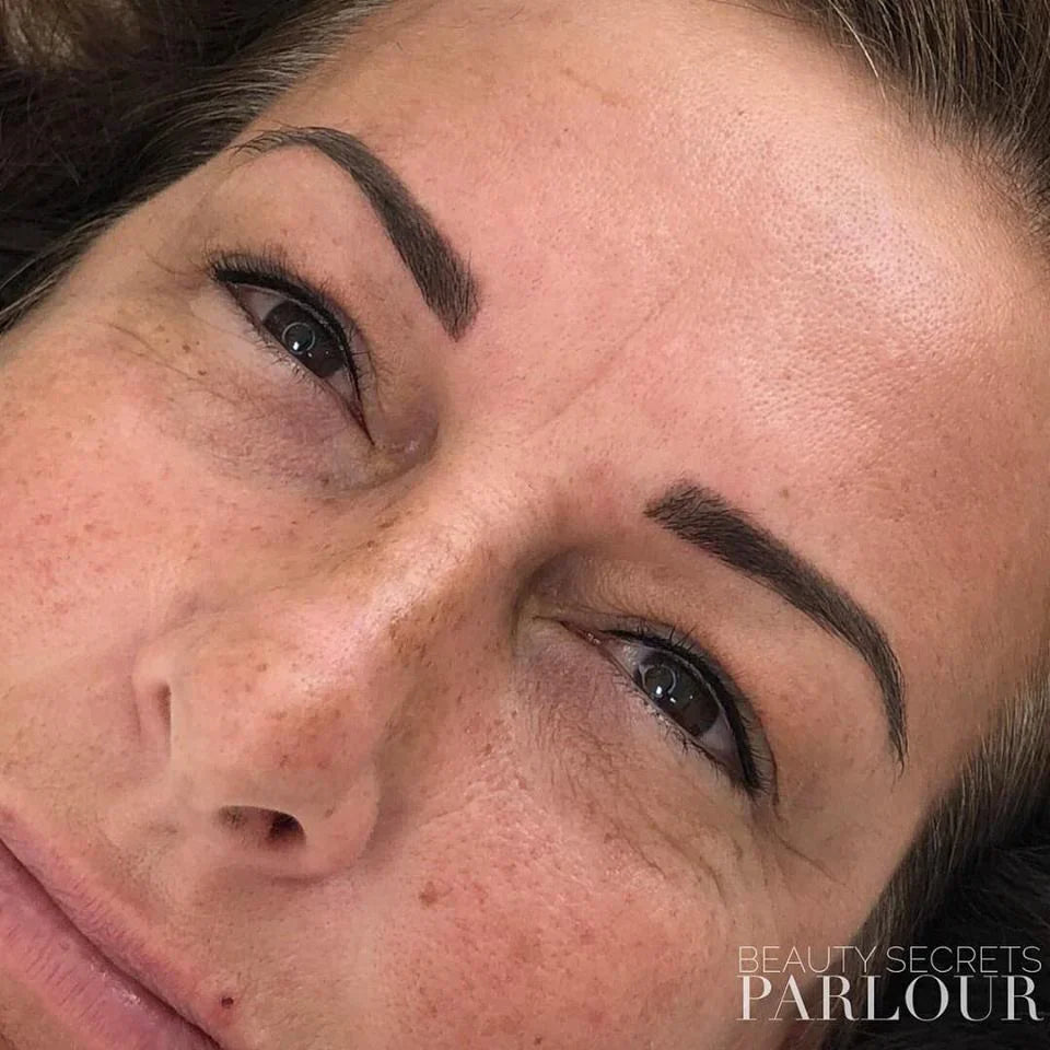 Eboni Express by Li Pigments, Li Aqua Pigment line, micropigmentation pigment, eyebrow pigment healed results 2