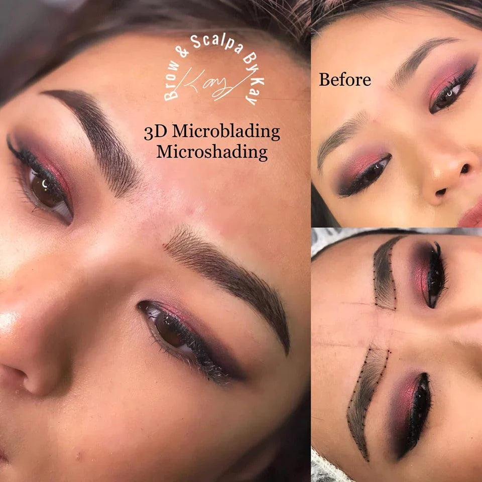 Espresso by Li Pigments, Li Aqua Pigment line, micropigmentation pigment, eyebrow pigment healed results 2