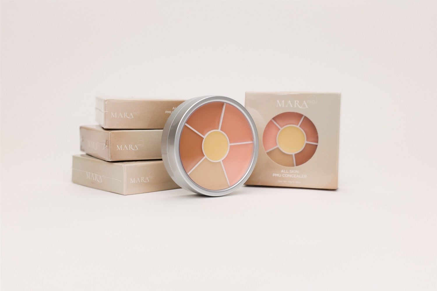 All Skin Magic Wheel Concealer by Mara Pro, Eyebrow Concealer, Makeup concealer, permanent makeup supplies close up