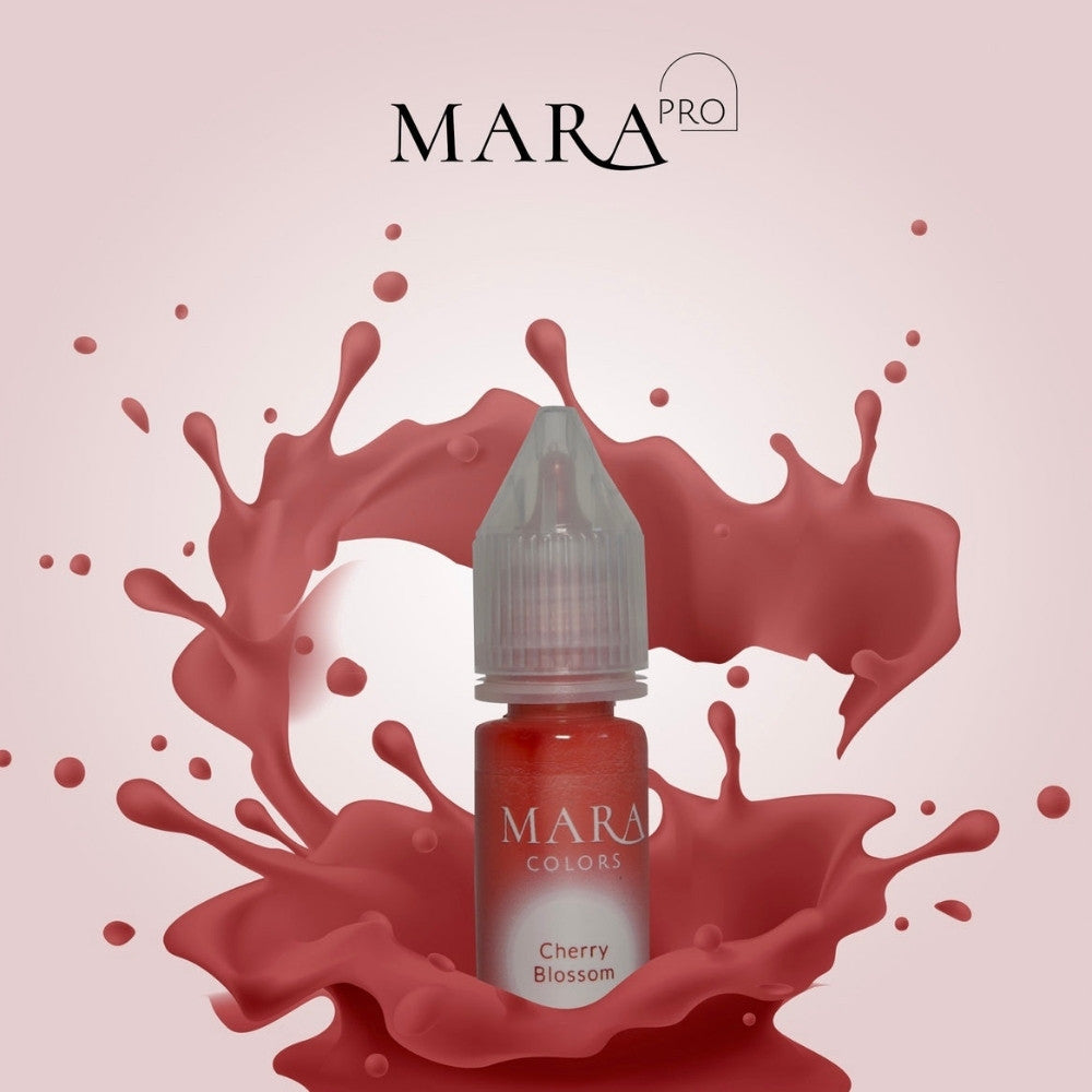 Cherry Blossom lip pigment, permanent makeup pigment by Mara Colors, Mara Pro pigments with Pigment