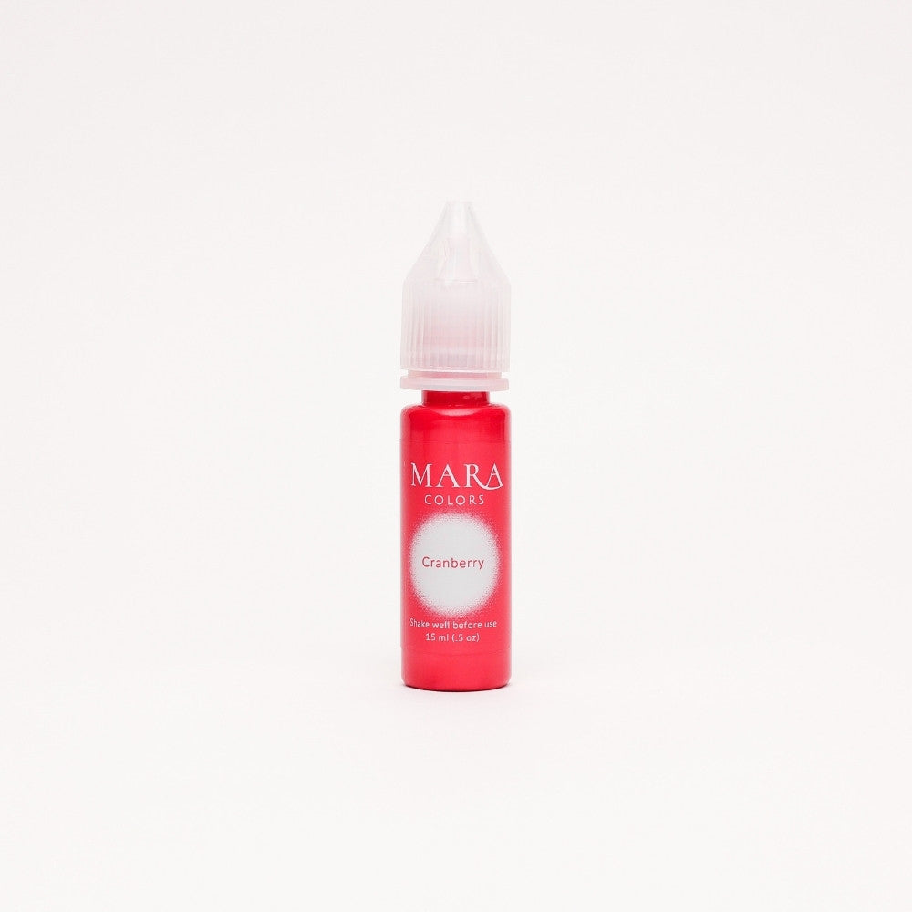 Cranberry 15ml lip pigment, permanent makeup pigment by Mara Colors, Mara Pro pigments