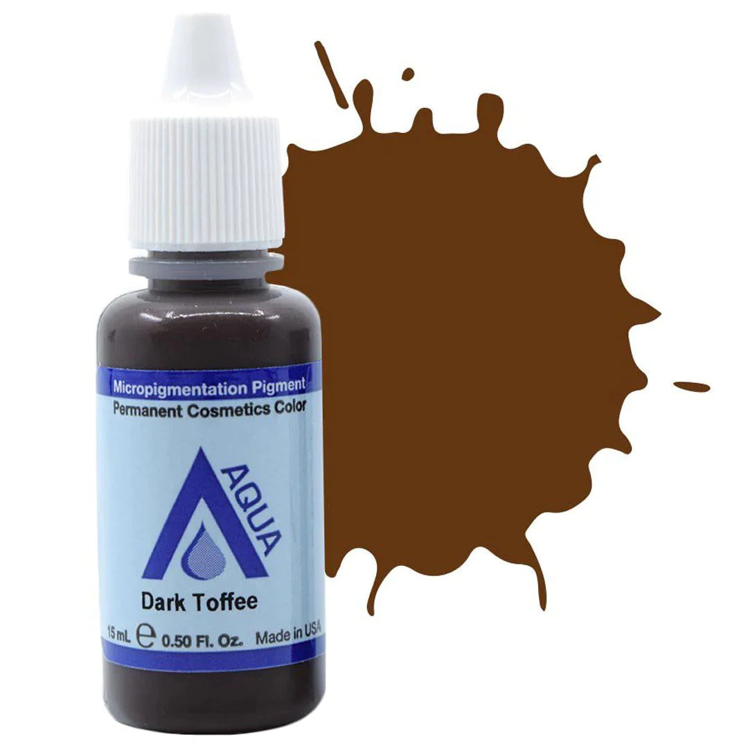 Dark Toffee 15ml by Li Pigments, Li Aqua Pigment line, micropigmentation pigment, eyebrow pigment