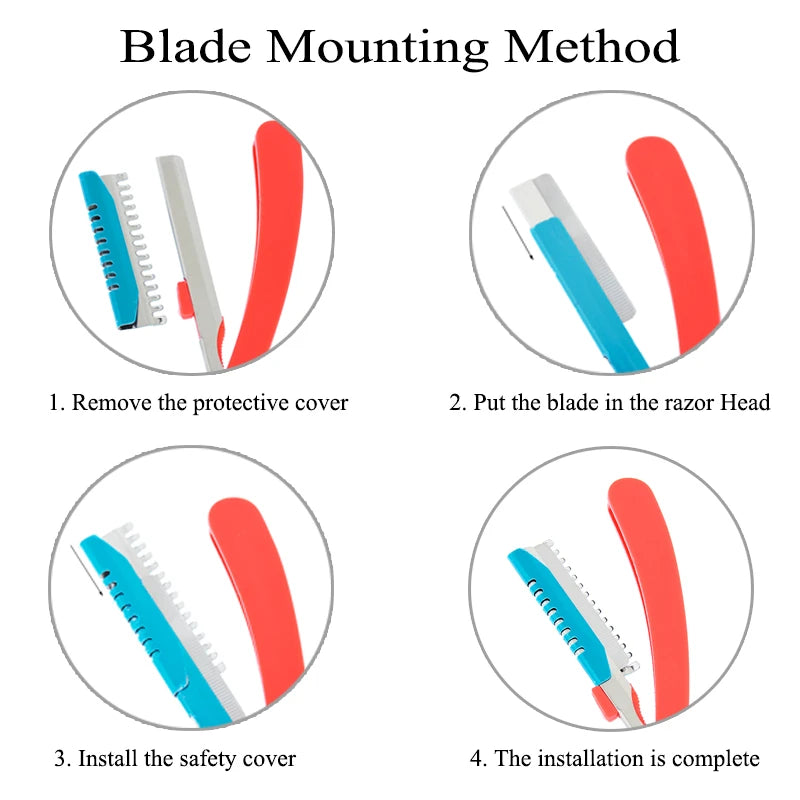 Platinum Edge Razors, eyebrow razor, razor for pmu procedures, premanent makeup supplies steps on how to use 