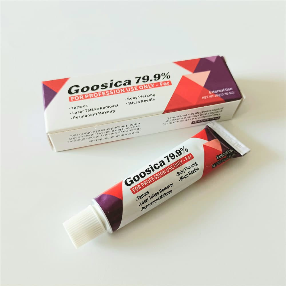 Goosica Numbing Cream Original, Goosica 79.9% Numbing, pre-numbing cream with packaging