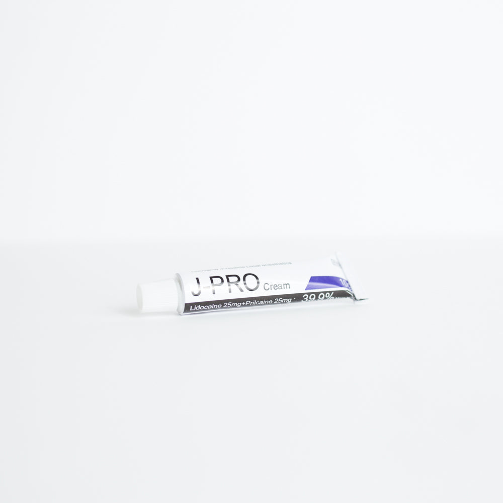 J-Pro Tattoo Numbing cream, topical anesthetic, topical analgesic, lidocaine cream front