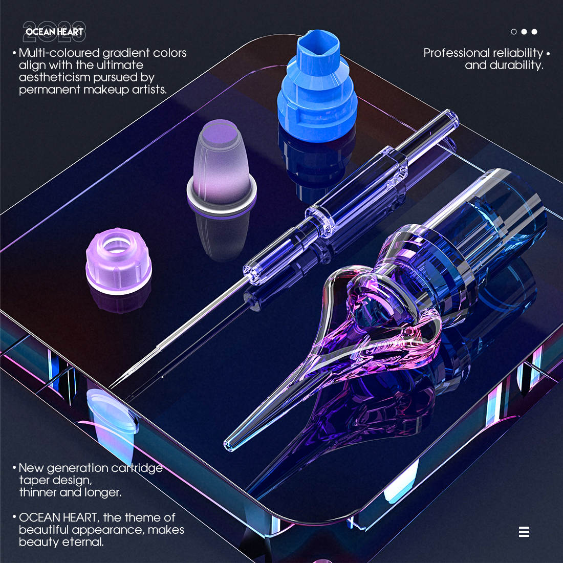 1RL Mast Ocean Heart universal tattoo needle cartridges, permanent makeup tattoo needle cartridge, 1RL, 3RL, 5RL, 7RL, pmu tattoo needle cartridges specifications