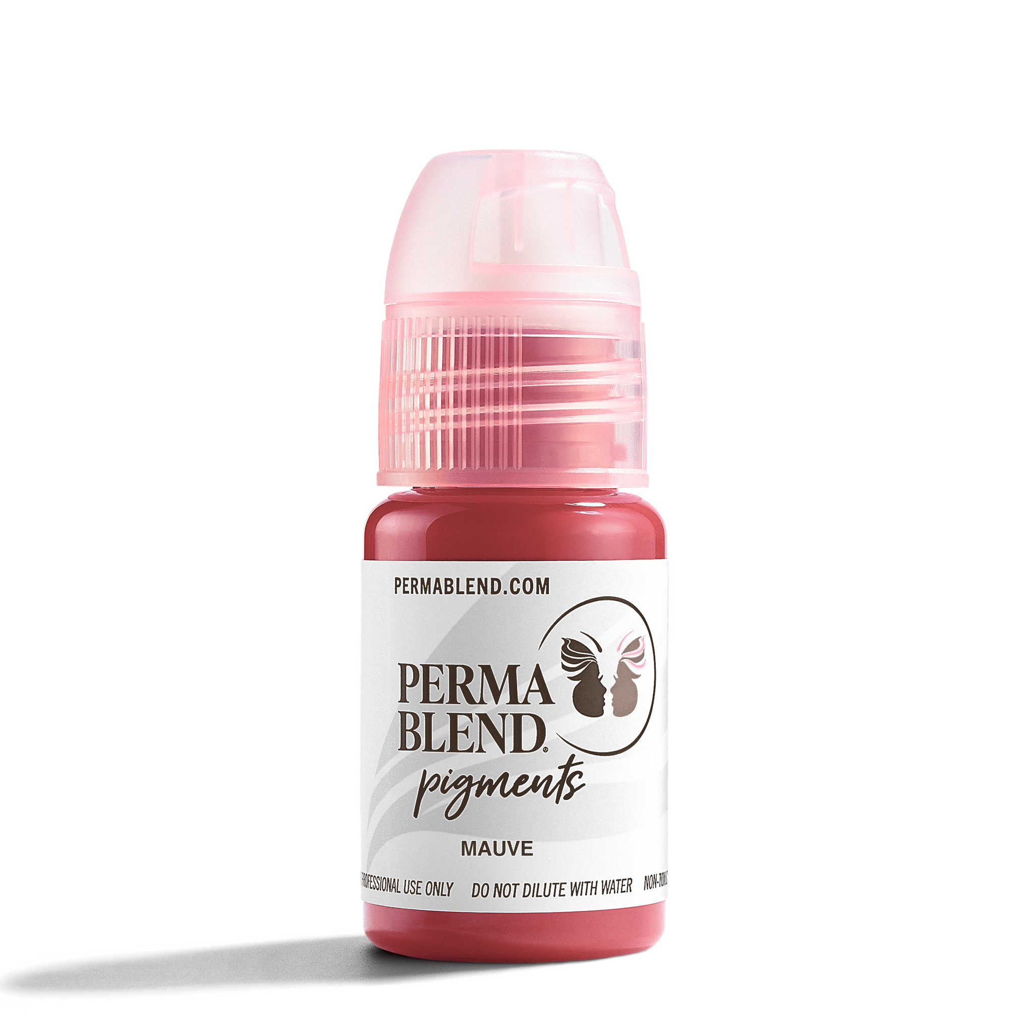 Mauve Lip tattoo pigment by Perma Blend, Permanent makeup pigment, lip tattoo ink front view