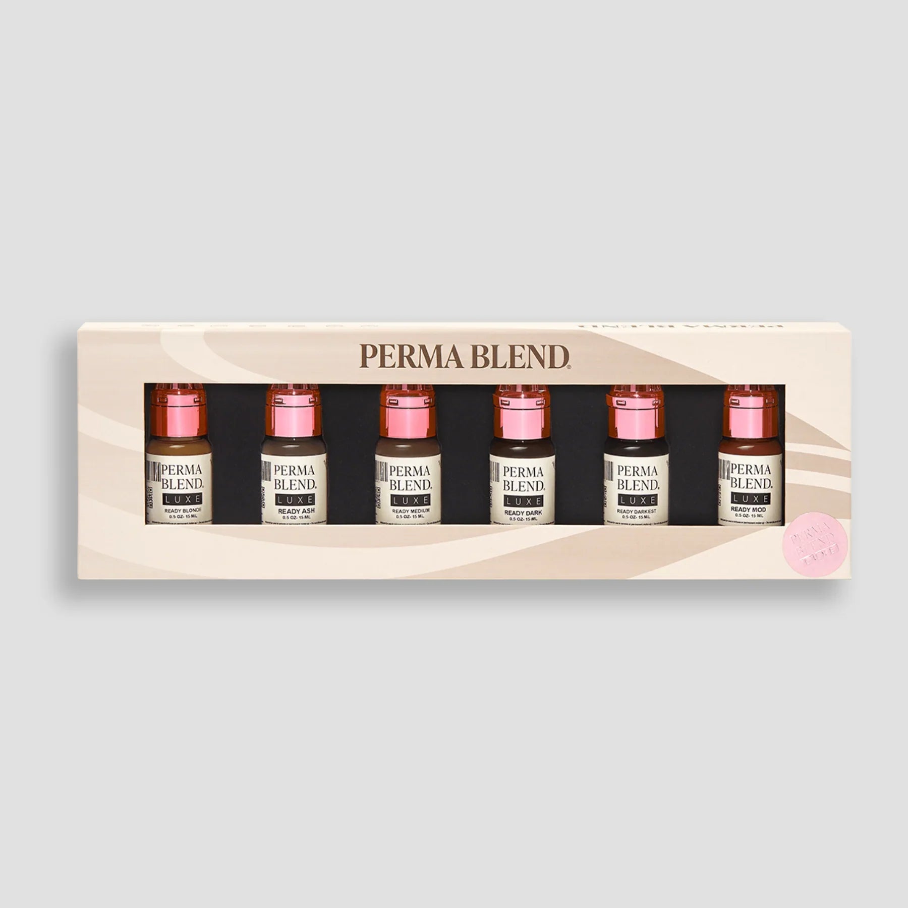 Perma Blend Luxe Ready-To-Go Pre-Modified Pigment Set by Perma Blend, Permanent Makeup Pigments, Pigments for Eyebrows, Microblading pigment, Ombre Powder Brow pigment