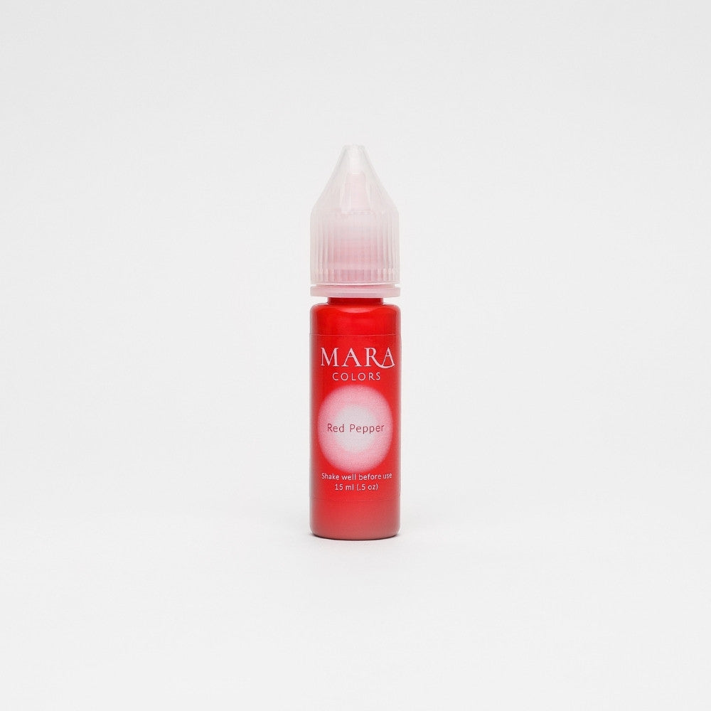 Red Pepper 15ml lip pigment, permanent makeup pigment by Mara Colors, Mara Pro pigments