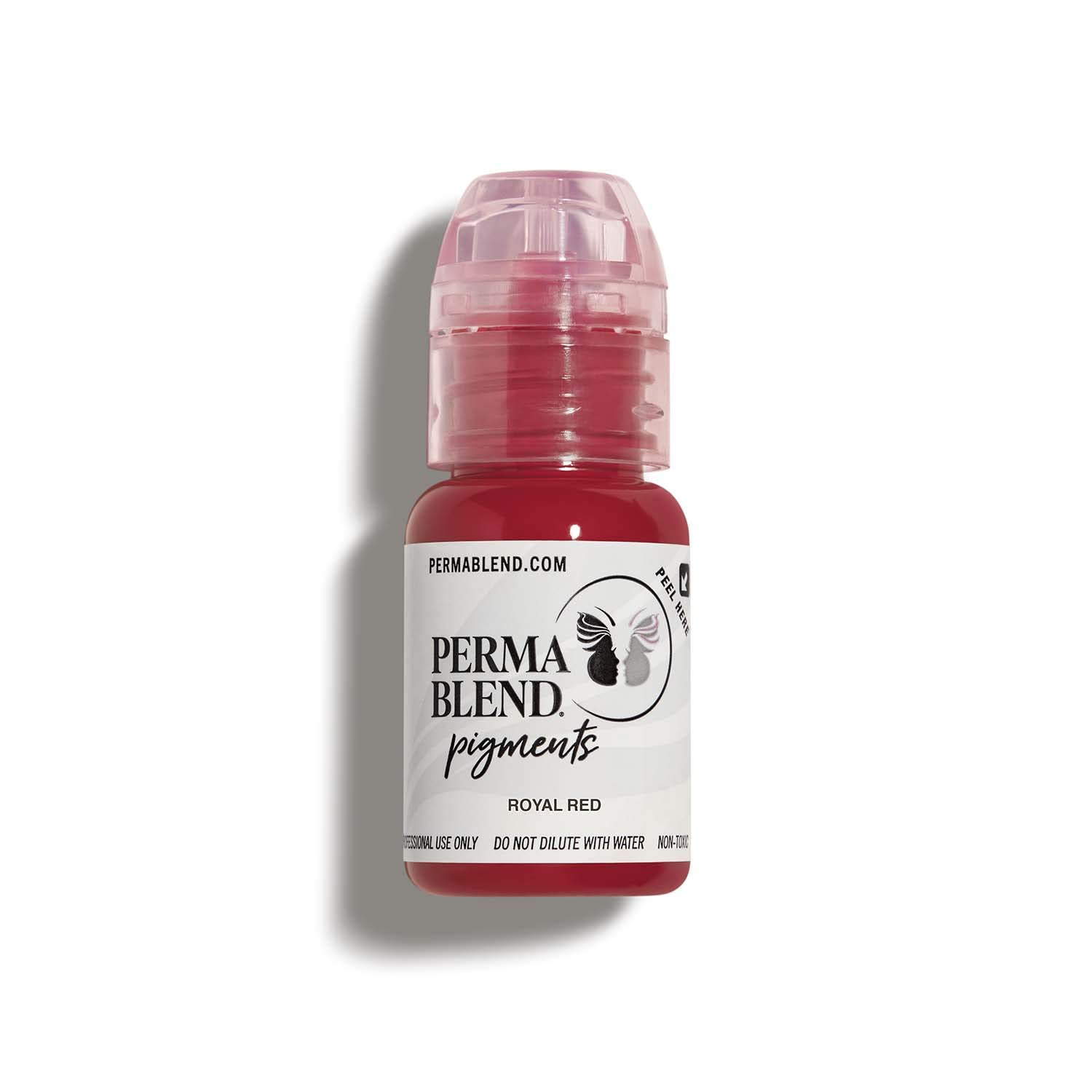 Royal Red Lip tattoo pigment by Perma Blend, Permanent makeup pigment, lip tattoo ink front view
