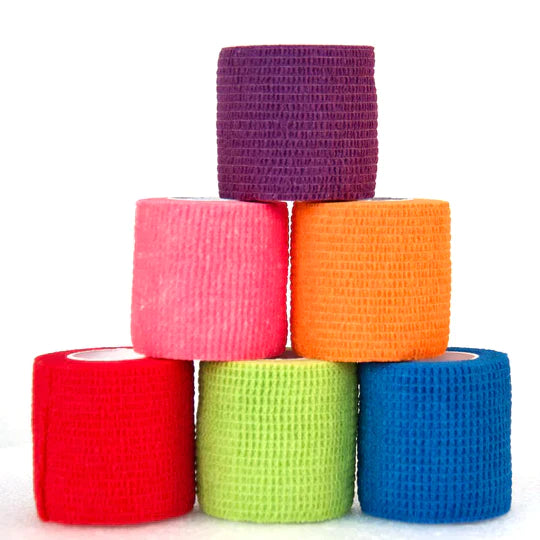 Self Adhesive Device Grip Tape - Self Adhesive Elastic Wrap - Sold by Toronto Brow Shop with multi colours