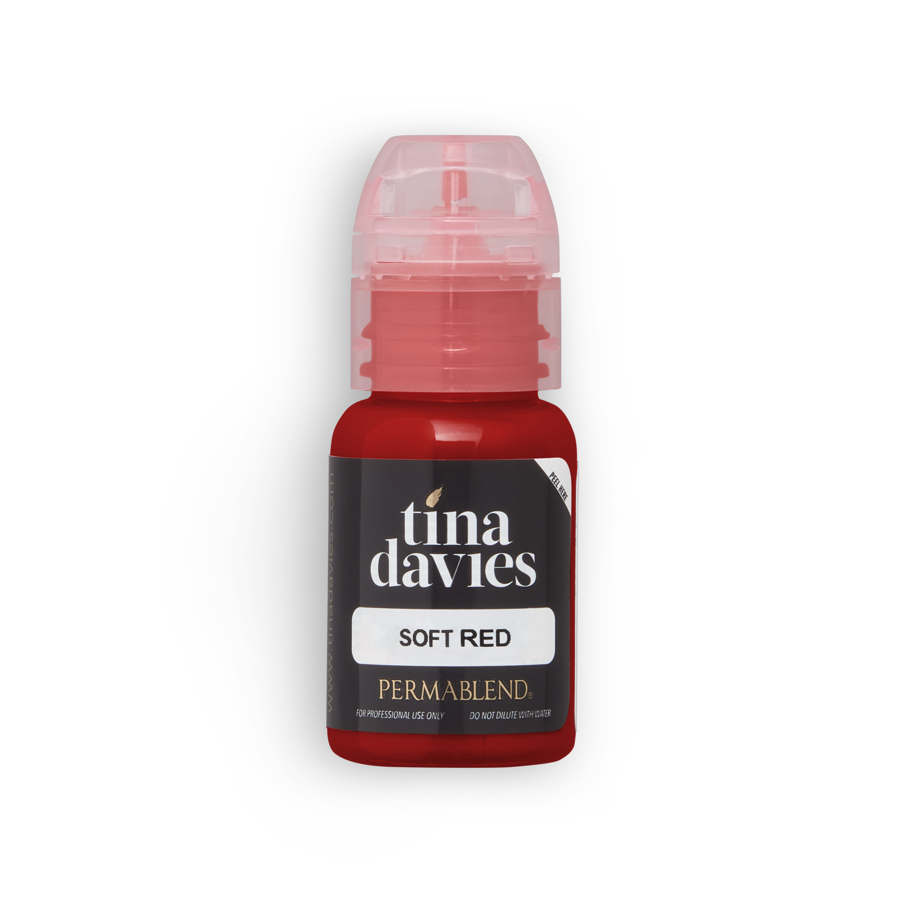 Soft Red pigment by Tina Davies, Permanent Makeup pigment, Perma Blend pigment, close up