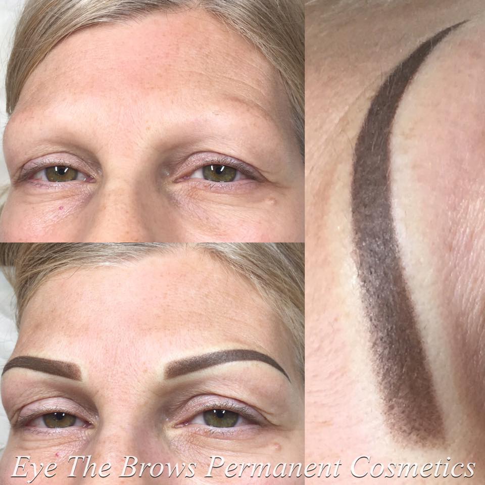 Taupe by Li Pigments, Li Aqua Pigment line, micropigmentation pigment, eyebrow pigment healed results