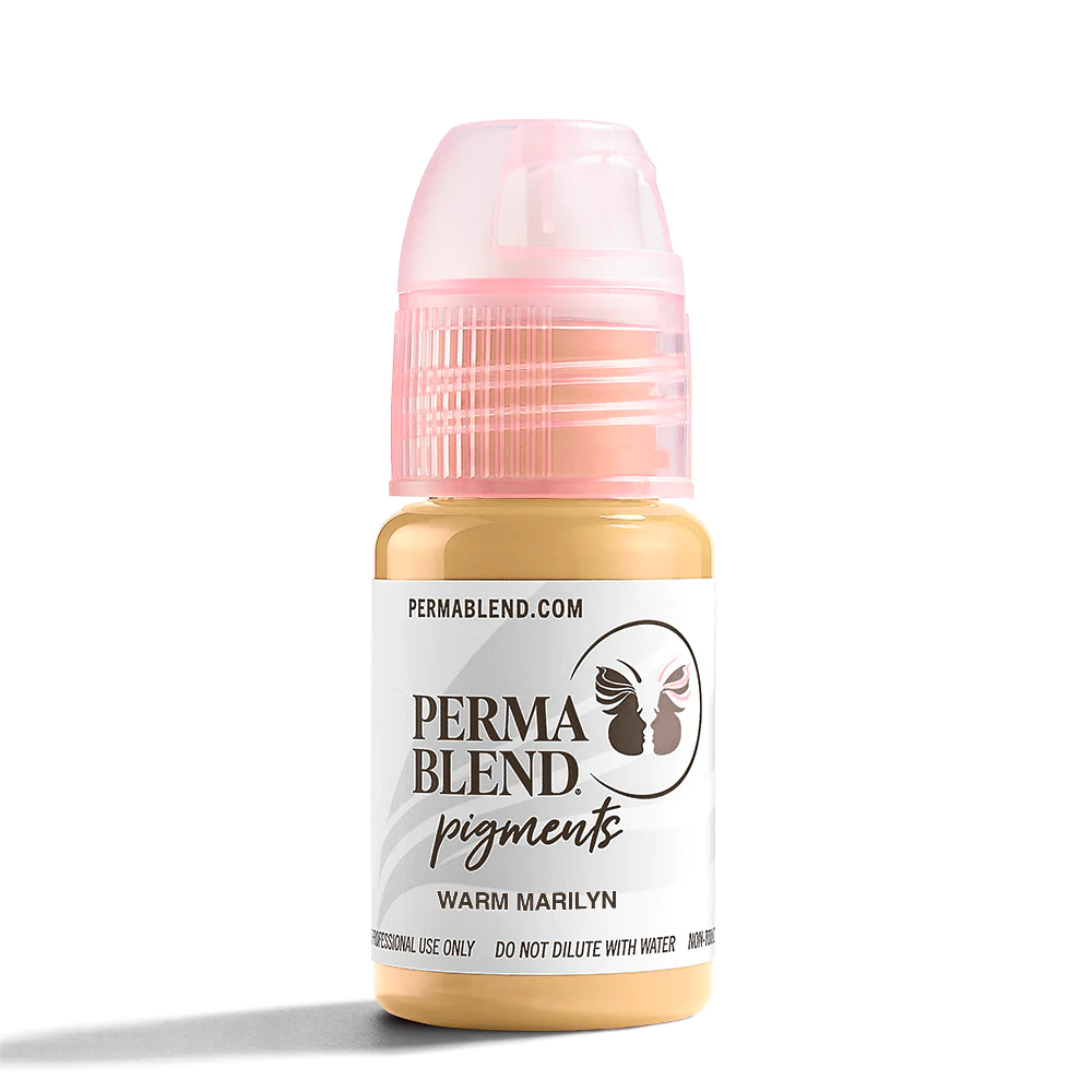 Warm Marilyn, permanent makeup pigment by Perma Blend, eyebrow pigment, close up