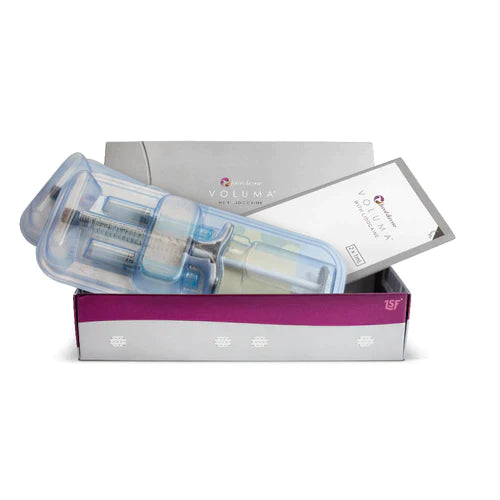 Juvederm Voluma with lidocaine, Juvederm Voluma 2x1ml, Dermal Filler, Juvederm Dermal Filler, Juvederm, open package view by Skincare Supply Store